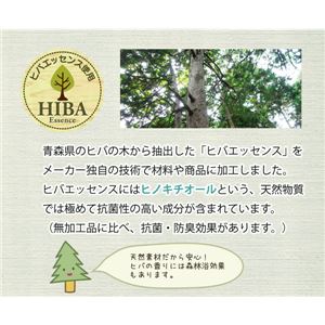 枕カバー 洗える ヒバエッセンス使用 『ひばピロケース』 グリーン 2枚組 約28×39cm 商品写真2
