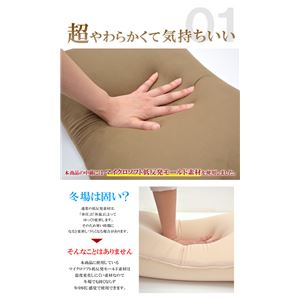枕 ピロー 洗える 低反発 やわらかい 『マイクロソフト低反発モールド枕』ブラウン 約40×60cm 商品写真4