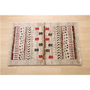 トルコ製 ウィルトン織り 玄関マット フロアマット 『マリア』 ベージュ 約50×80cm 商品写真1