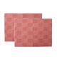 バスマット フロアマット 洗える 吸水 マイクロファイバー 『さらり美人2』 ピンク 2枚組 約35×50cm - 縮小画像1