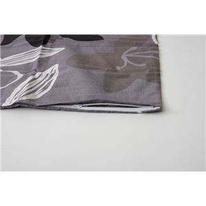 布団カバー 洗える 花柄 リーフ柄 『シェリー 枕カバー』 グレイ 約43×63cm  商品写真5