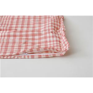 布団カバー 洗える チェック柄 『サプリ 枕カバー』 ピンク 約43×63cm  商品写真5