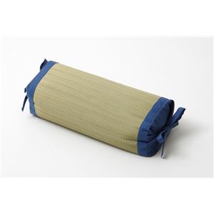 枕 まくら い草枕 消臭 ピロー 国産 無地 高さ調整 『モデル 角枕』 ブルー 約30×15cm 商品写真1
