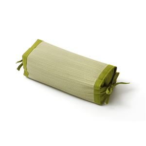枕 まくら い草枕 消臭 ピロー 国産 無地 高さ調整 『スリム 角枕』 グリーン 約30×15cm 商品写真5