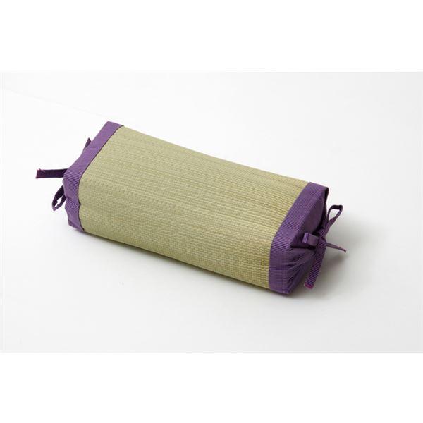 枕 まくら い草枕 消臭 ピロー 国産 無地 高さ調整 『スリム 角枕』 パープル 約30×15cm