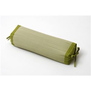 枕 まくら い草枕 消臭 ピロー 国産 無地 高さ調整 『スリムロング 角枕』 グリーン 約40×15cm 商品写真5