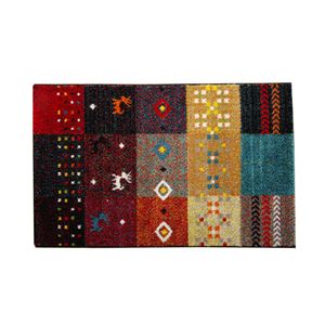玄関マット フロアマット トルコ製 ウィルトン織り 『フォリア』 レッド 約50×80cm 商品写真1