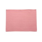 バスマット フロアマット 洗える 吸水 速乾 バリアフリー つまづきにくい 『ワッフル』 ピンク 約35×50cm