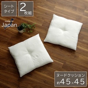 ヌードクッション 国産 シート 椅子用 『ヌード』 アイボリー 約45×45cm 2枚組 日本製 【カバー別売】