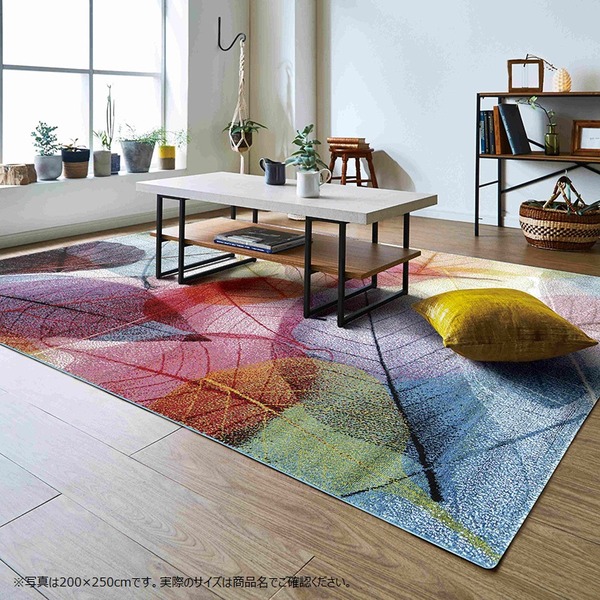 トルコ製 ウィルトン織カーペット『ハミン RUG』約80×140cm マルチ【代引不可】