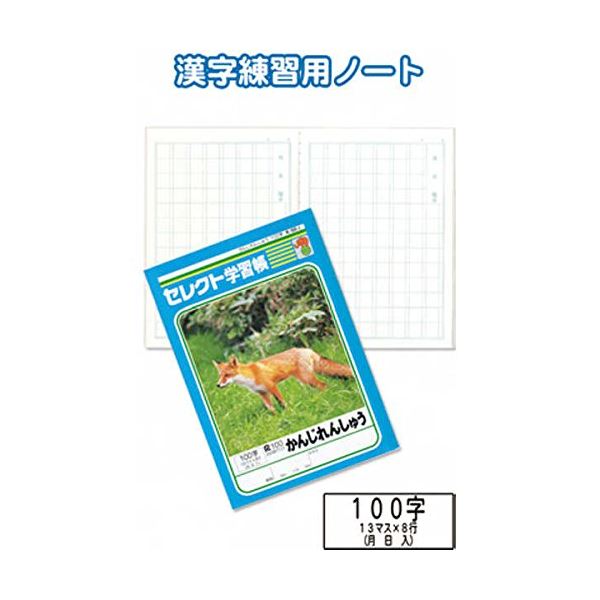 学習帳K-50-2かんじれんしゅう100字 【10個セット】 31-382