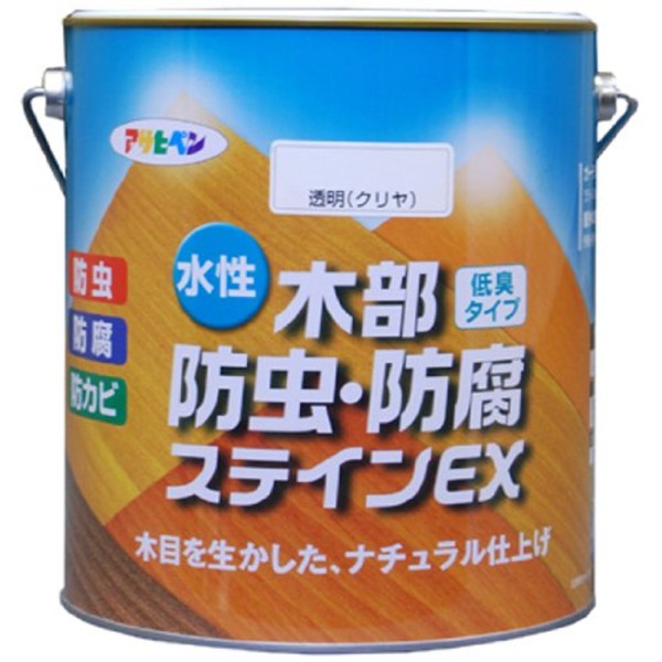 水性木部防虫・防腐ステインEX パイン 3L【代引不可】