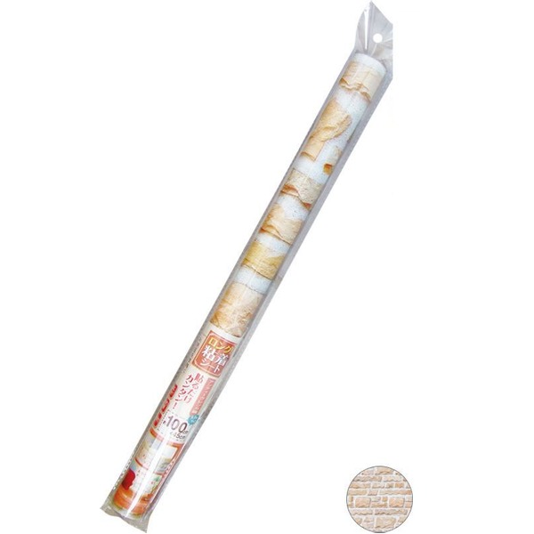 ロングデコレーション粘着シート45×100cmアンティークレンガ調 38-890【12個セット】