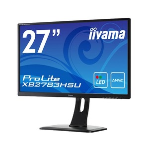 iiyama 27型ワイド液晶ディスプレイ ProLiteXB2783HSU(AMVA+、LED、昇降スタンド付) XB2783HSU-B1 商品写真3