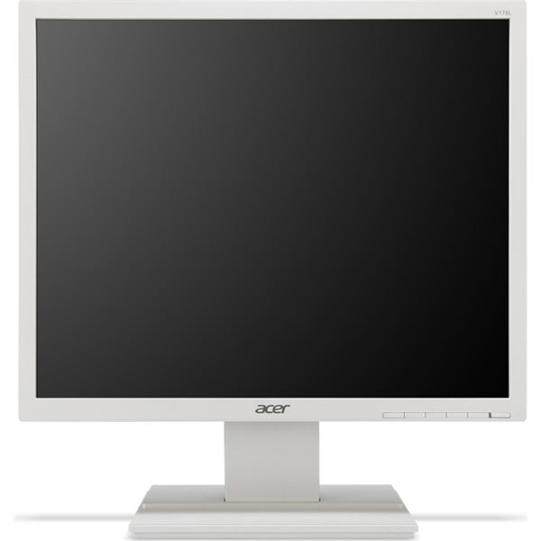 Acer 17型スクエア液晶ディスプレイ（非光沢／1280x1024／250cd／100000000：1／5ms／ホワイト／ミニD-Sub 15ピン） V176Lwmf