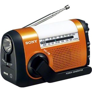 SONY FM/AMポータブルラジオ オレンジ ICF-B09/D - 拡大画像