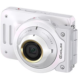 カシオ計算機 デジタルカメラ FREE STYLE EXILIM EX-FR100L ホワイト EX-FR100LWE 商品写真
