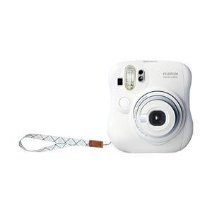 富士フイルム インスタントカメラ instax mini 25 チェキ (ホワイト)純正ハンドストラップ付き INS MINI 25 WT N 商品写真1