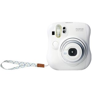 富士フイルム インスタントカメラ instax mini 25 チェキ (ホワイト)純正ハンドストラップ付き INS MINI 25 WT N 商品写真2