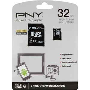 グリーンハウス microSDHCメモリーカード 32GB Class10 アダプタ付属 防水 耐衝撃 防磁 耐温永久保証 MRSDHC-32GP10 商品写真
