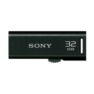 SONY USB2.0対応 スライドアップ式USBメモリー ポケットビット 32GB ブラックキャップレス USM32GR B 商品写真