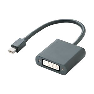 エレコム miniDisplayPort変換アダプタ/DVI/ブラック AD-MDPDVIBK 商品写真1