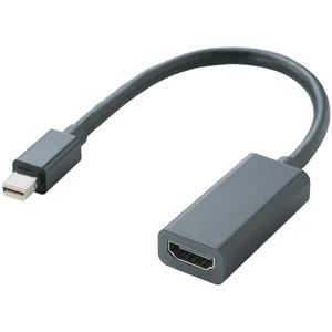 エレコム Mini DisplayPort-HDMI変換アダプタ/ブラック AD-MDPHDMIBK 商品写真2
