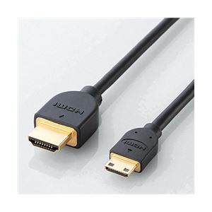 エレコム イーサネット対応HDMI-Miniケーブル(A-C)/0.7m DH-HD14EM07BK 商品写真