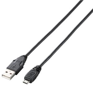 エレコム Micro-USBケーブル(A-MicroB)/PlayStation4用/1.0m/ブラック GM-U2CAMB10BK 商品写真2