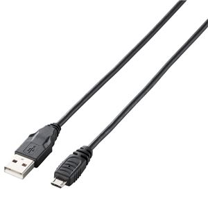 エレコム Micro-USBケーブル(A-MicroB)/PlayStation4用/1.5m/ブラック GM-U2CAMB15BK 商品写真2