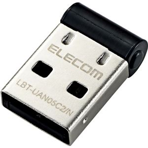 エレコム Bluetooth USBアダプタ/PC用/超小型/Ver4.0/Class2/forWin10/ブラック LBT-UAN05C2/N 商品写真