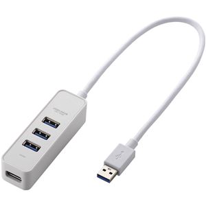 エレコム USB3.0ハブ/マグネット付/バスパワー専用/4ポート/ホワイト U3H-T405BWH 商品写真2