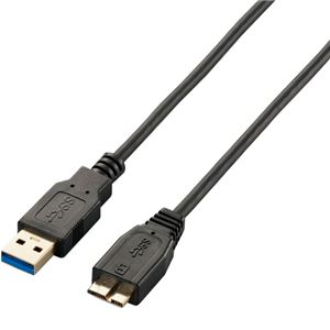 エレコム 極細USB3.0ケーブル(A-microB)/1.5m/ブラック USB3-AMBX15BK 商品写真2