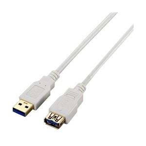 エレコム USB3.0延長ケーブル(A-A)/2.0m/ホワイト USB3-E20WH 商品写真1