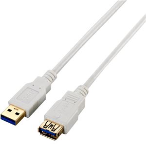 エレコム USB3.0延長ケーブル(A-A)/2.0m/ホワイト USB3-E20WH 商品写真2