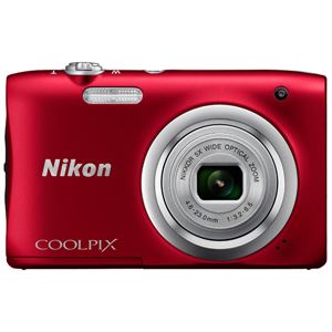 ニコン デジタルカメラ COOLPIX A100 レッド COOLPIXA100RD 商品写真1