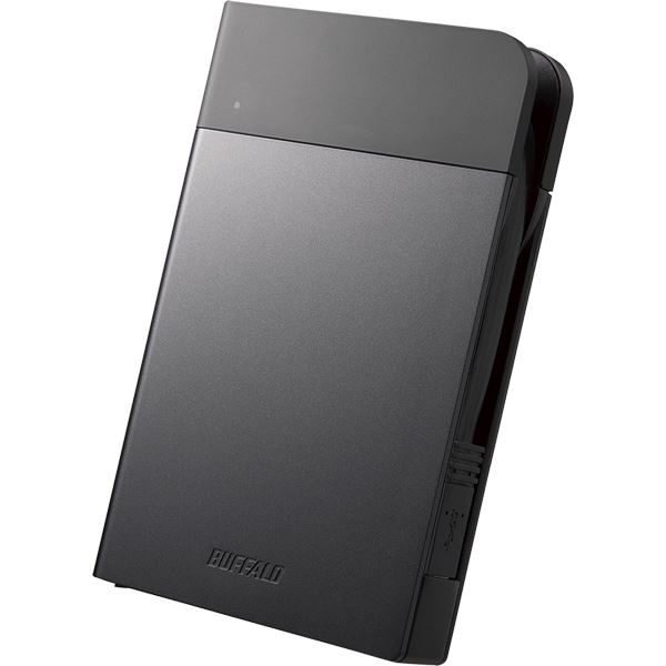 USB3.1（Gen1）対応 耐衝撃ポータブルHDD 2TB ブラック HD-PZF2.0U3-BKA