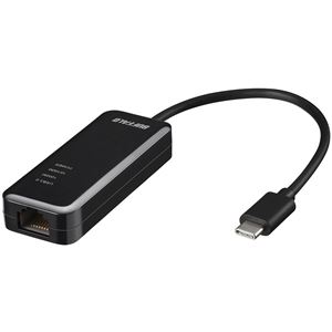 Giga対応 Type-C USB3.1（Gen1）用LANアダプター ブラック