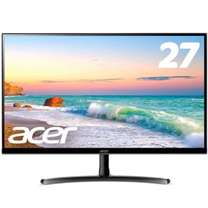 27型ワイド液晶ディスプレイ ED272Abifx（IPS/非光沢/1920x1080/16：9/250cd/平方メートル/100000000：1/4ms/ブラック/ミニD-Sub15ピン・HDMI）