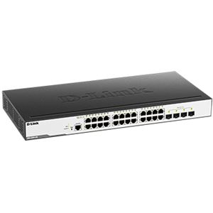 DGS-3000-28L Managed L2スイッチ10/100/1000BASE-Tポート×24、SFPスロット×4、リミテッドライフタイム保証対象