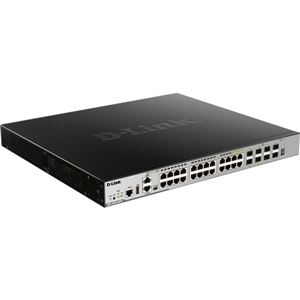 ギガビットL3スタッカブルスイッチ、PoE+対応（最大370W給電）、10/100/1000BASE-Tポート×24（SFPコンボスロット×4）、10GSFP+スロット×4、エンハンスドイメージ（EI）