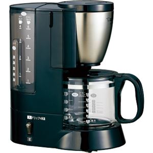 コーヒーメーカー メッシュフィルター カップ6杯分 ステンレスブラック