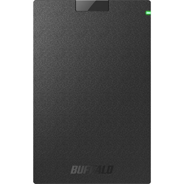 バッファロー USB3.2（Gen1）対応ポータブルHDD Type-Cケーブル付 2TB ブラック HD-PGAC2U3-BA