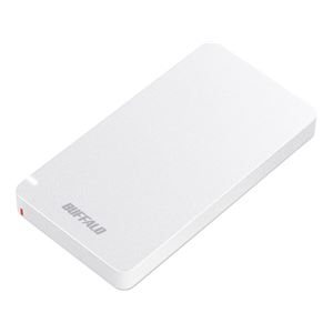 バッファロー USB3.1（Gen2） ポータブルSSD 240GB ホワイト