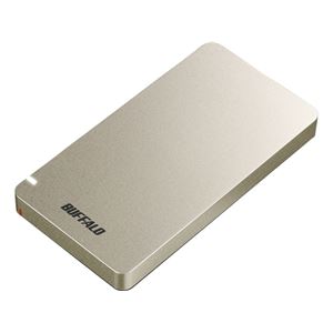 バッファロー USB3.1（Gen2） ポータブルSSD 480GB ゴールド