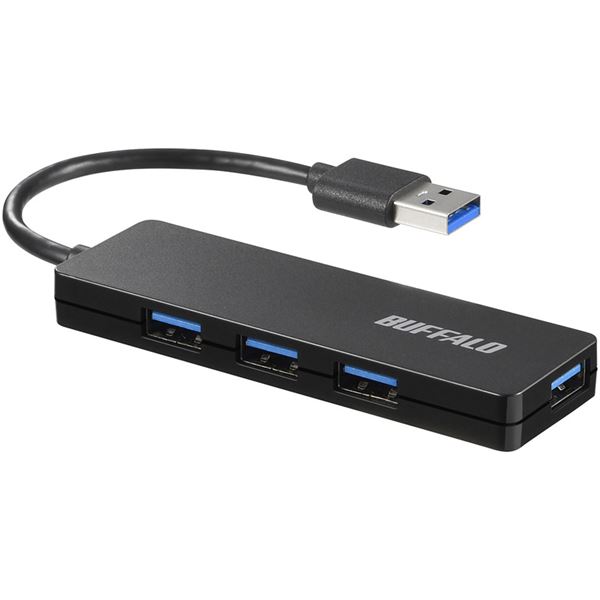 バッファロー（サプライ） USB3.0 4ポート バスパワーハブ ブラック BSH4U120U3BK