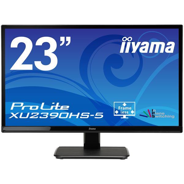 iiyama 23型ワイド液晶ディスプレイ ProLite XU2390HS-5（AH-IPSパネル／フルHD／D-Sub／HDMI／DVI-D） マーベルブラック XU2390HS-B5