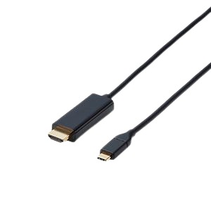 エレコム 変換ケーブル/USB Type-C - HDMI/1.0m/ブラック CAC-CHDMI10BK