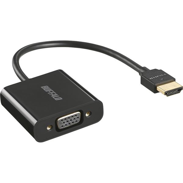 バッファロー（サプライ） HDMI to VGA変換アダプター 0.15m ブラック BHDVGBK