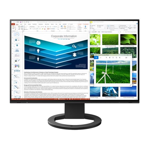 EIZO 液晶ディスプレイ 24.1型/1920×1200/HDMI、DisplayPort、USBType-C/ブラック/スピーカー:あり EV2485-BK